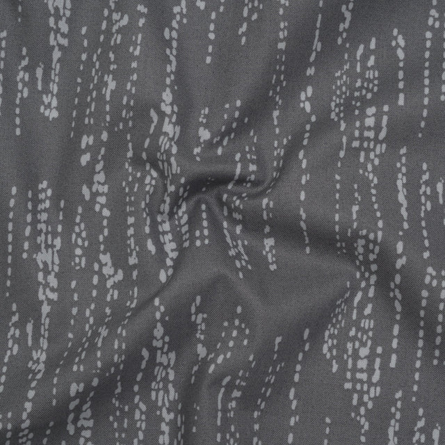 Printed Quilting Cotton by Ghazal Razavi for FIGO Studio - Gray Grass Patch - Seasons Basics Collection