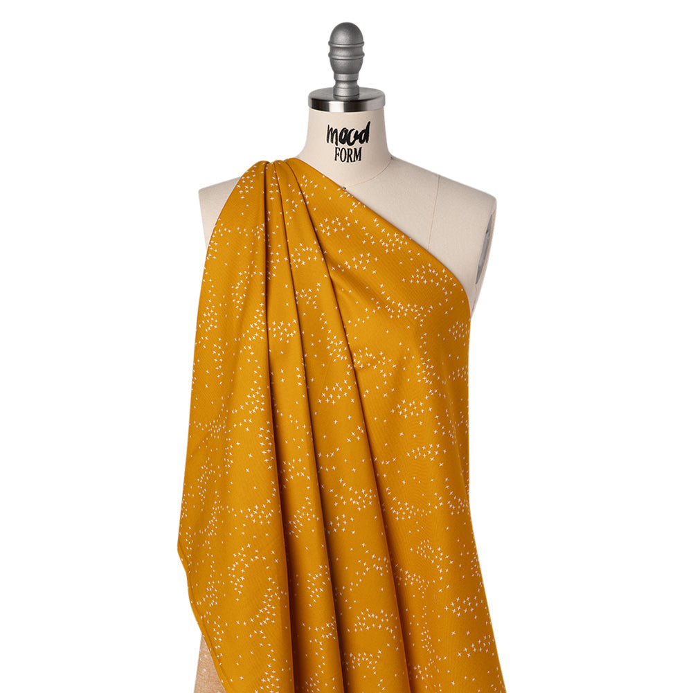 Printed Quilting Cotton by Ghazal Razavi for FIGO Studio - Yellow Birds - Seasons Basics Collection