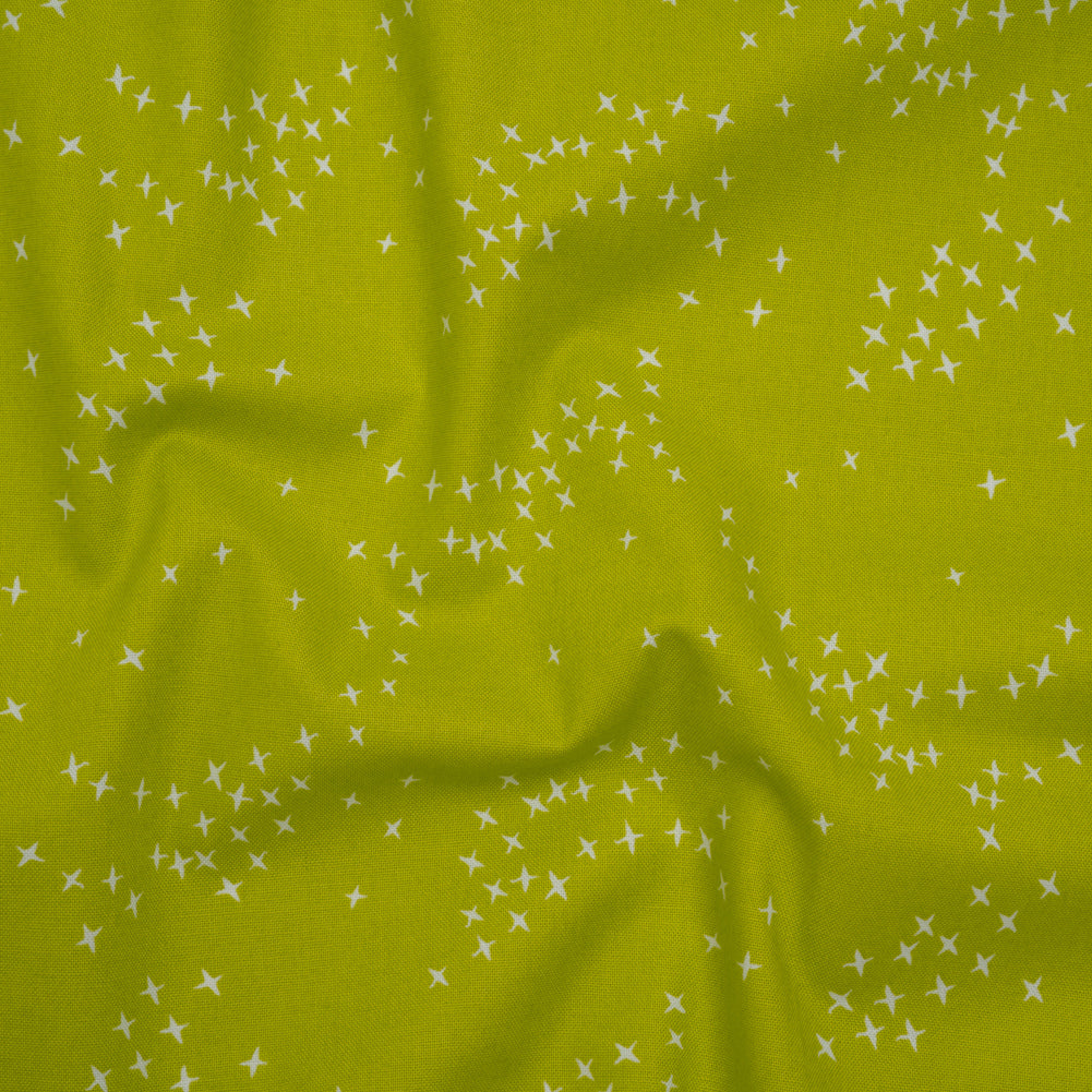 Printed Quilting Cotton by Ghazal Razavi for FIGO Studio - Pistachio Birds - Seasons Basics Collection