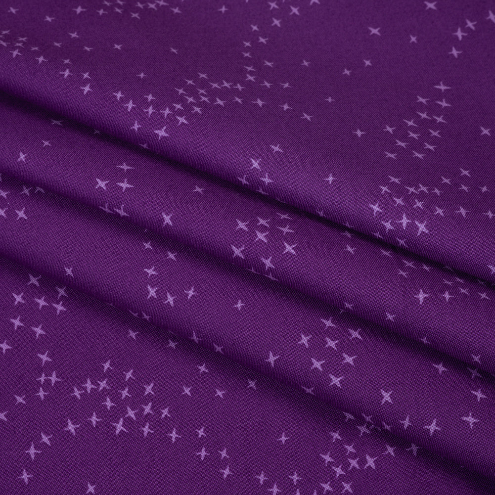 Printed Quilting Cotton by Ghazal Razavi for FIGO Studio - Purple Birds - Seasons Basics Collection