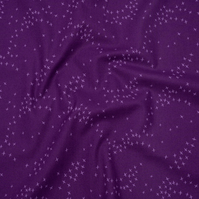 Printed Quilting Cotton by Ghazal Razavi for FIGO Studio - Purple Birds - Seasons Basics Collection
