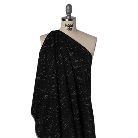 Printed Quilting Cotton by Ghazal Razavi for FIGO Studio - Black Birds - Seasons Basics Collection