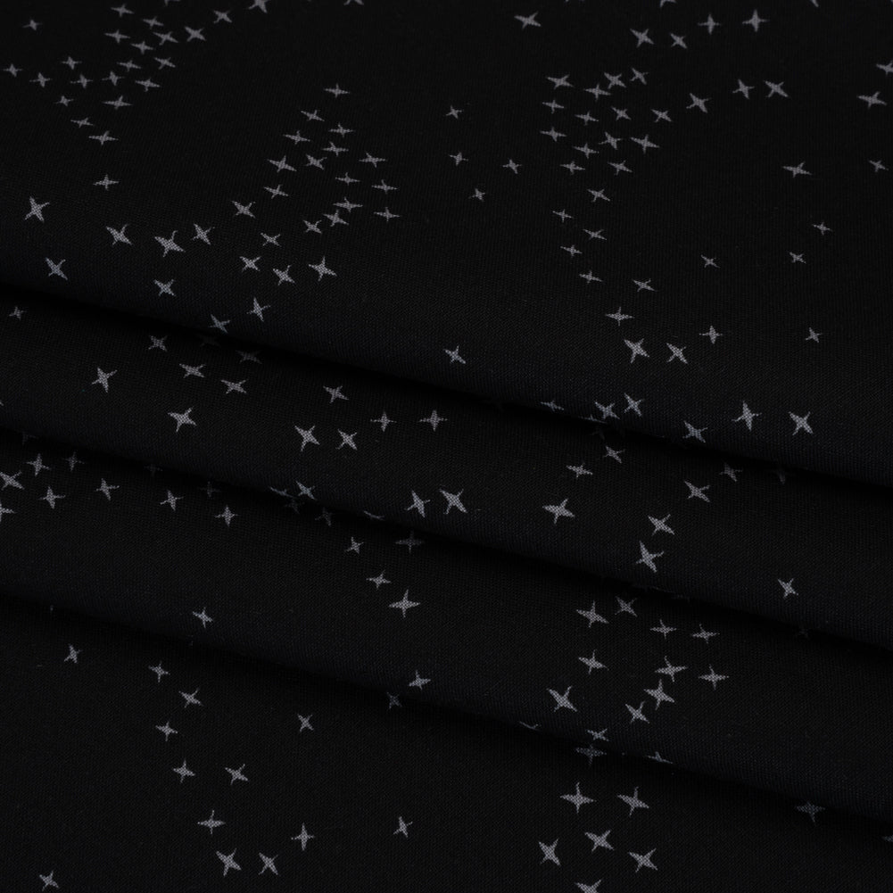 Printed Quilting Cotton by Ghazal Razavi for FIGO Studio - Black Birds - Seasons Basics Collection