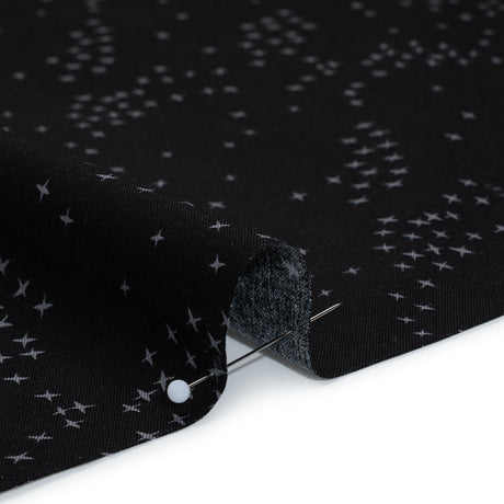 Printed Quilting Cotton by Ghazal Razavi for FIGO Studio - Black Birds - Seasons Basics Collection