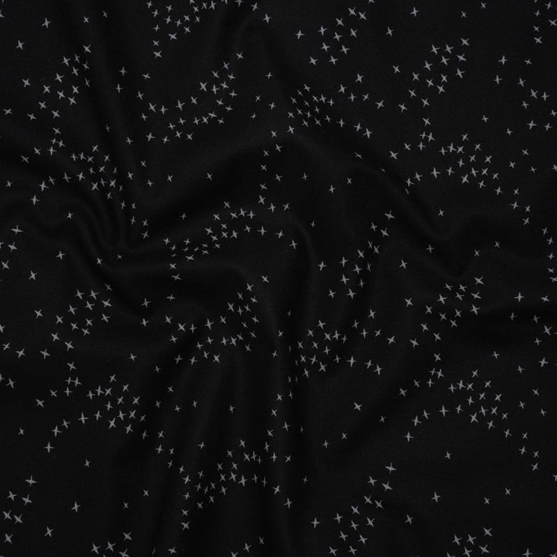 Printed Quilting Cotton by Ghazal Razavi for FIGO Studio - Black Birds - Seasons Basics Collection