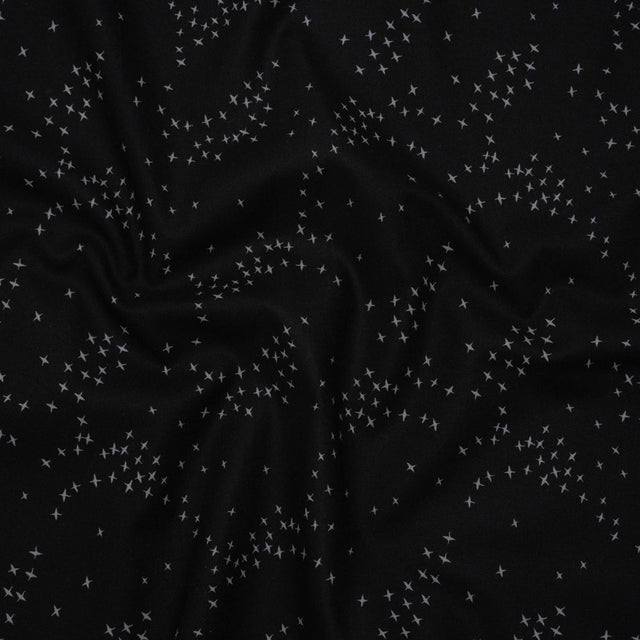 Printed Quilting Cotton by Ghazal Razavi for FIGO Studio - Black Birds - Seasons Basics Collection