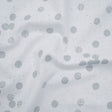 Printed Quilting Cotton by Ghazal Razavi for FIGO Studio - White Snow Textured Circles and Spots - Seasons Basics Collection