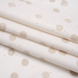 Printed Quilting Cotton by Ghazal Razavi for FIGO Studio - Cream Snow Textured Circles and Spots - Seasons Basics Collection
