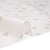Printed Quilting Cotton by Ghazal Razavi for FIGO Studio - Cream Snow Textured Circles and Spots - Seasons Basics Collection