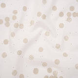 Printed Quilting Cotton by Ghazal Razavi for FIGO Studio - Cream Snow Textured Circles and Spots - Seasons Basics Collection