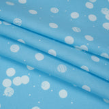 Printed Quilting Cotton by Ghazal Razavi for FIGO Studio - Blue Snow Textured Circles and Spots - Seasons Basics Collection