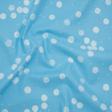 Printed Quilting Cotton by Ghazal Razavi for FIGO Studio - Blue Snow Textured Circles and Spots - Seasons Basics Collection