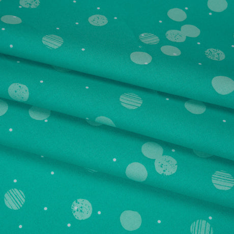 Printed Quilting Cotton by Ghazal Razavi for FIGO Studio - Mint Snow Textured Circles and Spots - Seasons Basics Collection