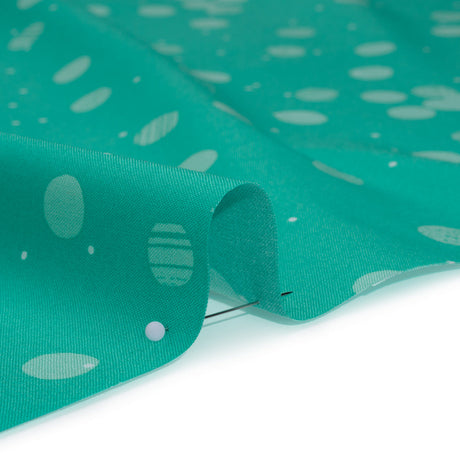 Printed Quilting Cotton by Ghazal Razavi for FIGO Studio - Mint Snow Textured Circles and Spots - Seasons Basics Collection