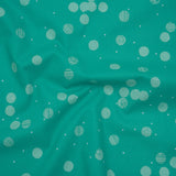 Printed Quilting Cotton by Ghazal Razavi for FIGO Studio - Mint Snow Textured Circles and Spots - Seasons Basics Collection