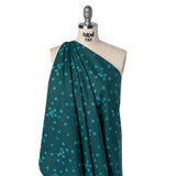 Printed Quilting Cotton by Ghazal Razavi for FIGO Studio - Teal Snow Textured Circles and Spots - Seasons Basics Collection