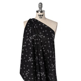 Printed Quilting Cotton by Ghazal Razavi for FIGO Studio - Black Snow Textured Circles and Spots - Seasons Basics Collection