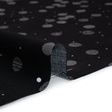 Printed Quilting Cotton by Ghazal Razavi for FIGO Studio - Black Snow Textured Circles and Spots - Seasons Basics Collection