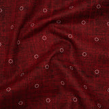 Printed Quilting Cotton by Ghazal Razavi for FIGO Studio - Wine Stitches Circles - Stash Collection