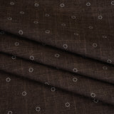 Printed Quilting Cotton by Ghazal Razavi for FIGO Studio - Brown Stitches Circles - Stash Collection