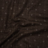 Printed Quilting Cotton by Ghazal Razavi for FIGO Studio - Brown Stitches Circles - Stash Collection