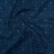 Printed Quilting Cotton by Ghazal Razavi for FIGO Studio - Denim Stitches Circles - Stash Collection