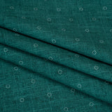 Printed Quilting Cotton by Ghazal Razavi for FIGO Studio - Teal Stitches Circles - Stash Collection
