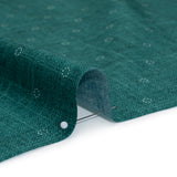 Printed Quilting Cotton by Ghazal Razavi for FIGO Studio - Teal Stitches Circles - Stash Collection