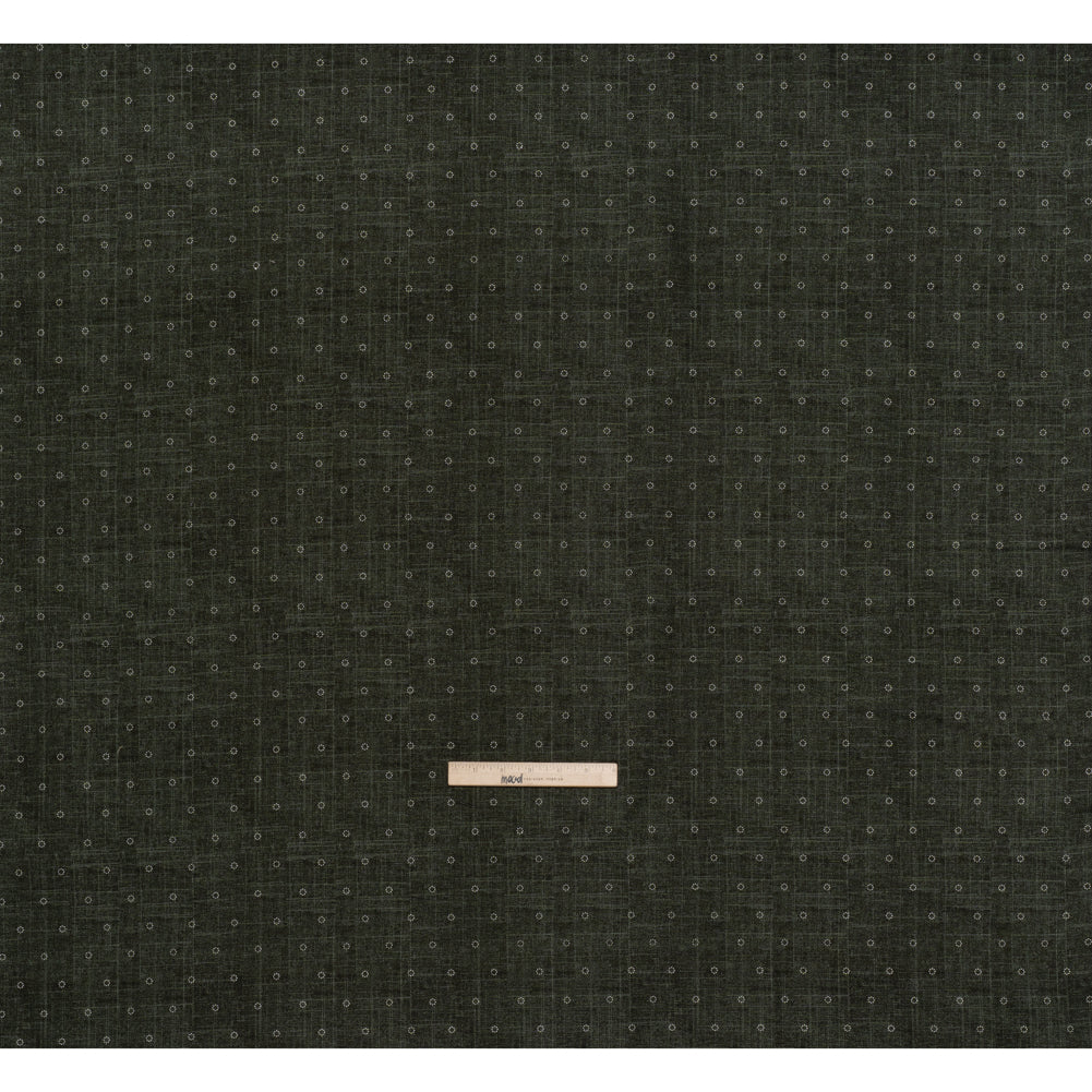 Printed Quilting Cotton by Ghazal Razavi for FIGO Studio - Olive Stitches Circles - Stash Collection