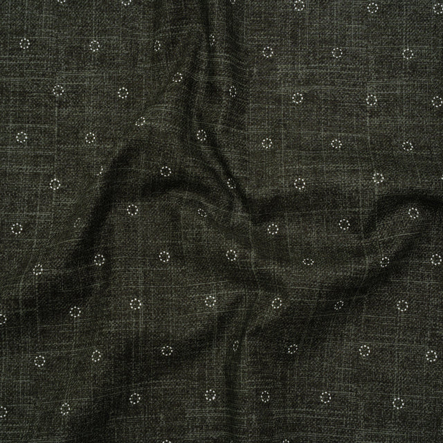 Printed Quilting Cotton by Ghazal Razavi for FIGO Studio - Olive Stitches Circles - Stash Collection