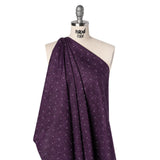 Printed Quilting Cotton by Ghazal Razavi for FIGO Studio - Purple Stitches Circles - Stash Collection