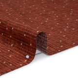 Printed Quilting Cotton by Ghazal Razavi for FIGO Studio - Rust Stripe Dot - Stash Collection