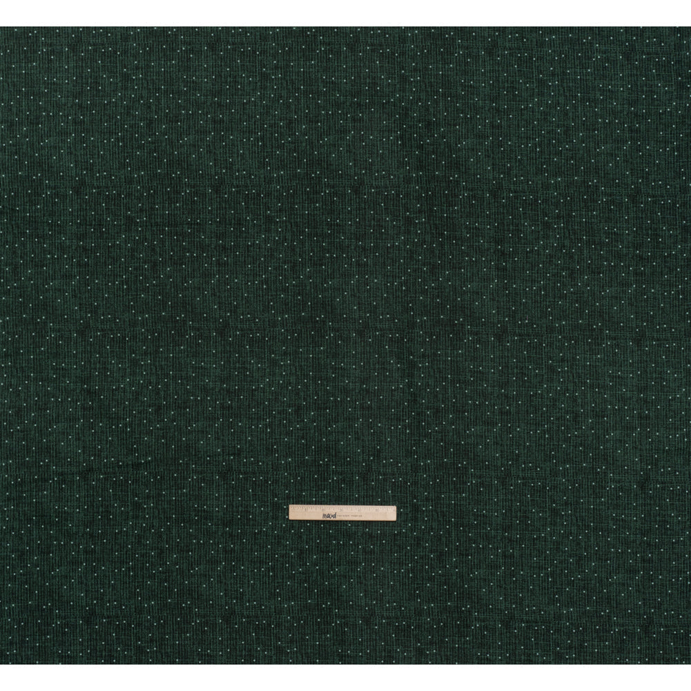 Printed Quilting Cotton by Ghazal Razavi for FIGO Studio - Emerald Stripe Dot - Stash Collection