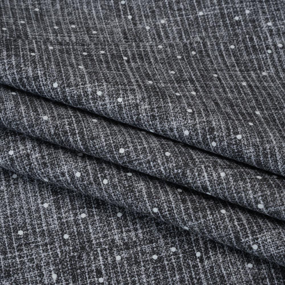 Printed Quilting Cotton by Ghazal Razavi for FIGO Studio - Steel Stripe Dot - Stash Collection