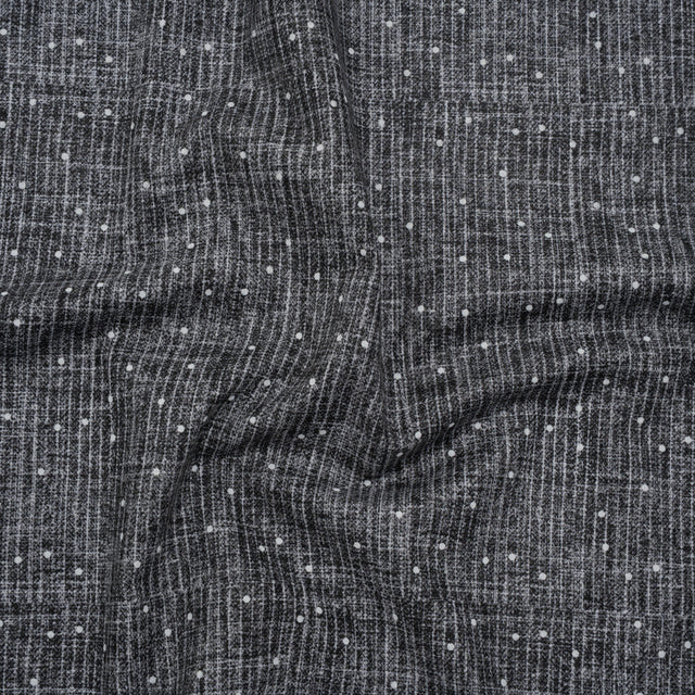 Printed Quilting Cotton by Ghazal Razavi for FIGO Studio - Steel Stripe Dot - Stash Collection