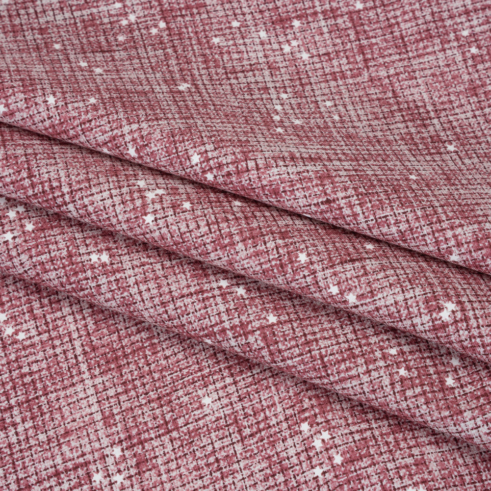 Printed Quilting Cotton by Ghazal Razavi for FIGO Studio - Rose Checks and Stars - Stash Collection