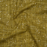 Printed Quilting Cotton by Ghazal Razavi for FIGO Studio - Chartreuse Checks and Stars - Stash Collection