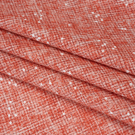 Printed Quilting Cotton by Ghazal Razavi for FIGO Studio - Orange Checks and Stars - Stash Collection