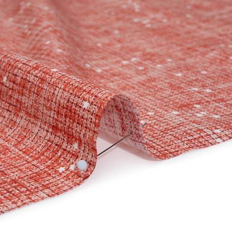 Printed Quilting Cotton by Ghazal Razavi for FIGO Studio - Orange Checks and Stars - Stash Collection