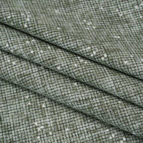 Printed Quilting Cotton by Ghazal Razavi for FIGO Studio - Sage Checks and Stars - Stash Collection