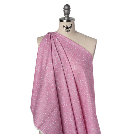 Printed Quilting Cotton by Ghazal Razavi for FIGO Studio - Pink Triangles and Texture - Stash Collection