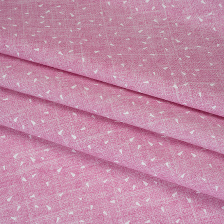 Printed Quilting Cotton by Ghazal Razavi for FIGO Studio - Pink Triangles and Texture - Stash Collection