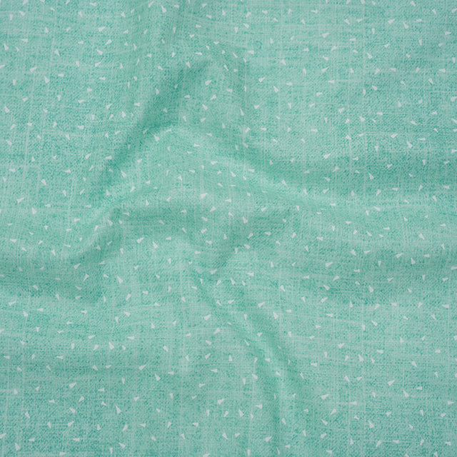 Printed Quilting Cotton by Ghazal Razavi for FIGO Studio - Mint Triangles and Texture - Stash Collection