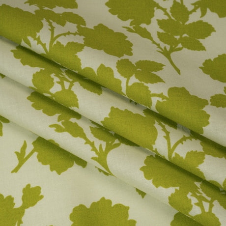 Printed Quilting Cotton by Heather Bailey for FIGO Studio - Olive Bramble Floral Silhouettes - Pop Sugar Collection