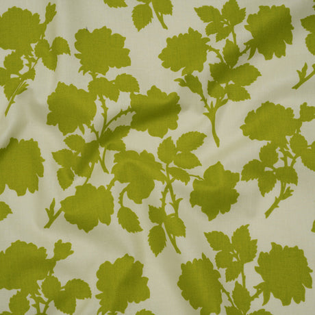 Printed Quilting Cotton by Heather Bailey for FIGO Studio - Olive Bramble Floral Silhouettes - Pop Sugar Collection