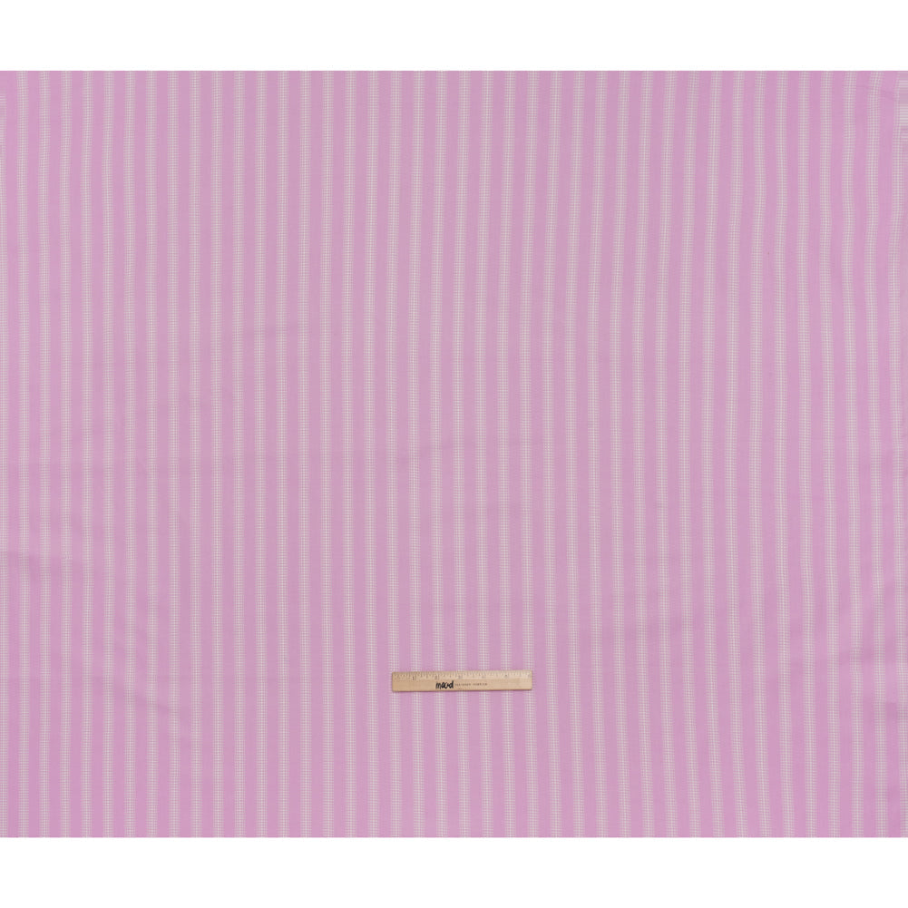 Printed Quilting Cotton by Heather Bailey for FIGO Studio - Orchid Dot Stripe - Pop Sugar Collection