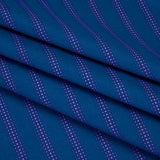 Printed Quilting Cotton by Heather Bailey for FIGO Studio - Navy Dot Stripe - Pop Sugar Collection