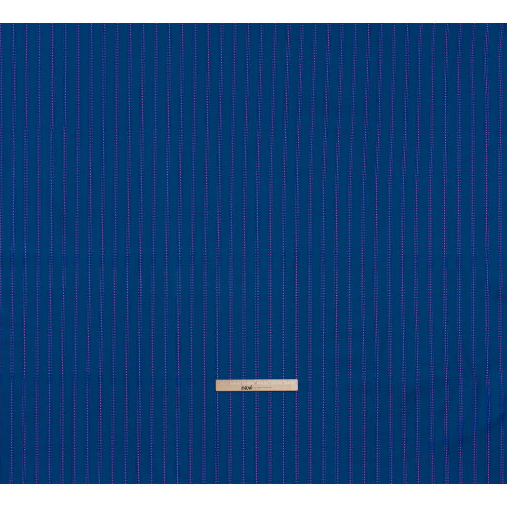 Printed Quilting Cotton by Heather Bailey for FIGO Studio - Navy Dot Stripe - Pop Sugar Collection