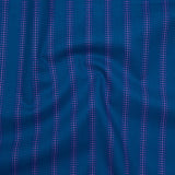 Printed Quilting Cotton by Heather Bailey for FIGO Studio - Navy Dot Stripe - Pop Sugar Collection