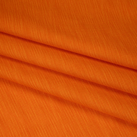 Printed Quilting Cotton by Heather Bailey for FIGO Studio - Tangerine Fine Line Striations - Pop Sugar Collection